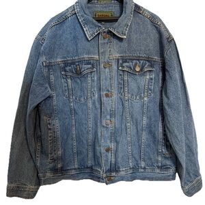 Vintage Blue Lightweight Shirt Jacket with Classic Trucker Style